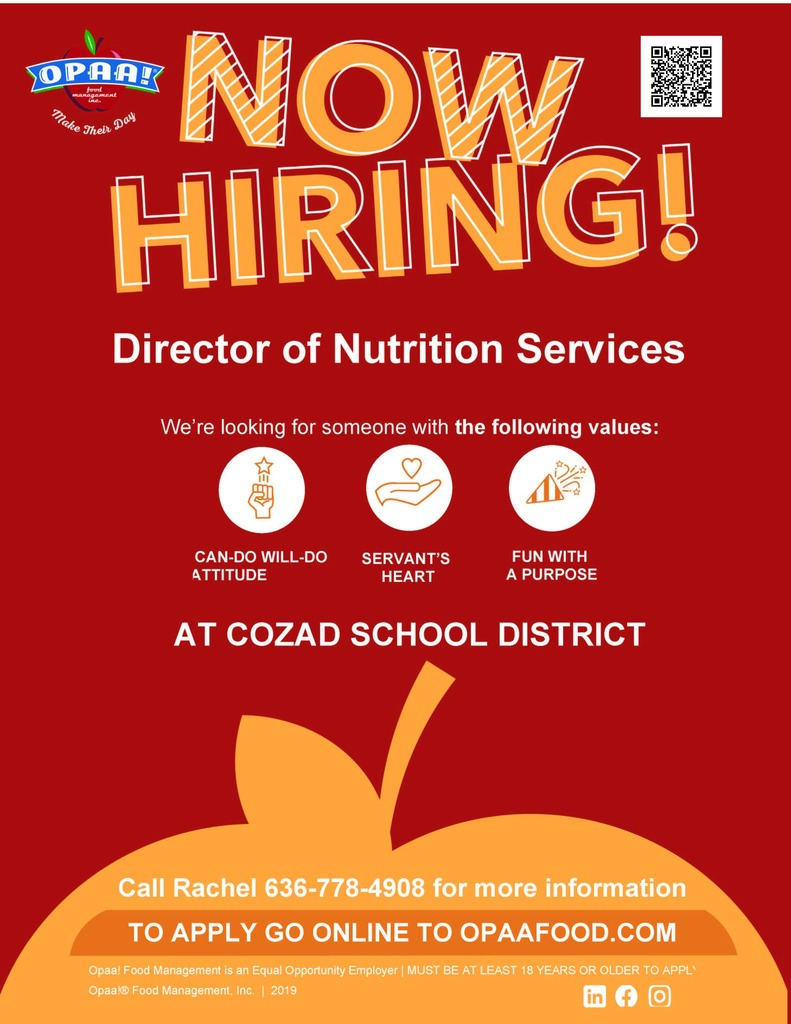 Opaa! Hiring Food Service Director