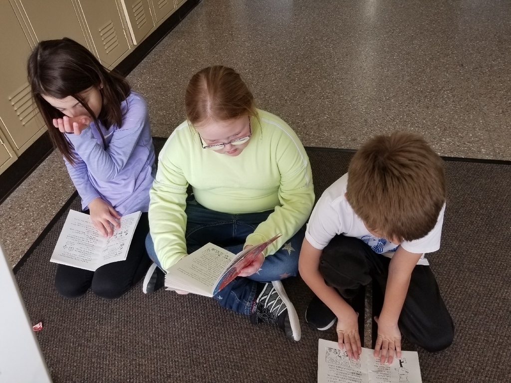 Nothing better than a good book during small group reading! #wolverineslead 
