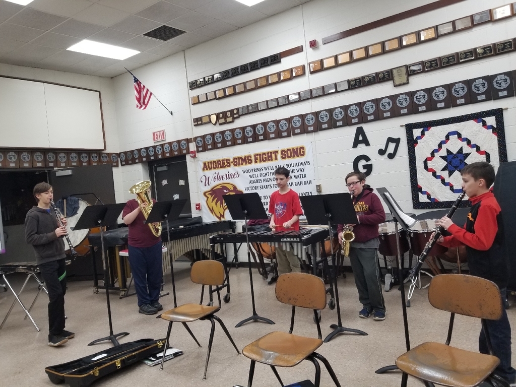 My favorite part of my day is listening to the 6th grade band! #wolverineslead 