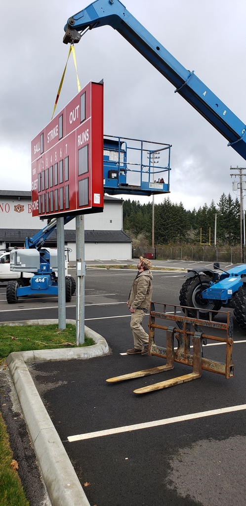 Baseball scoreboard installation