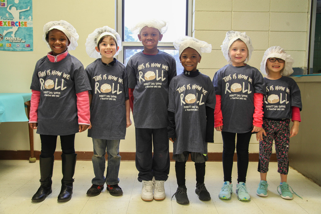 students in chef hats