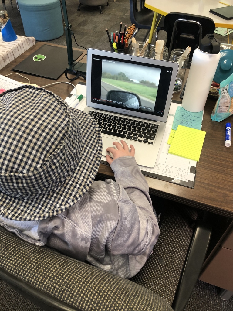 Reviewing storm chasing footage!