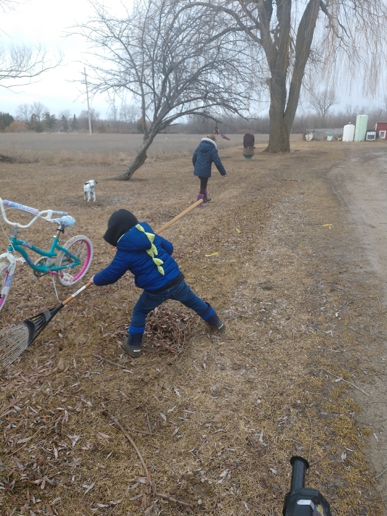 Did you do your Wolverine Workout today? We did! We also rode bikes, raked leaves, and picked up sticks! What have all of our little Wolverines been doing to stay busy?