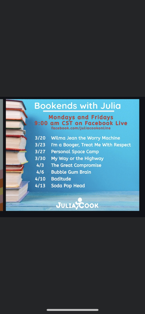 Julia Cook reading her books live 