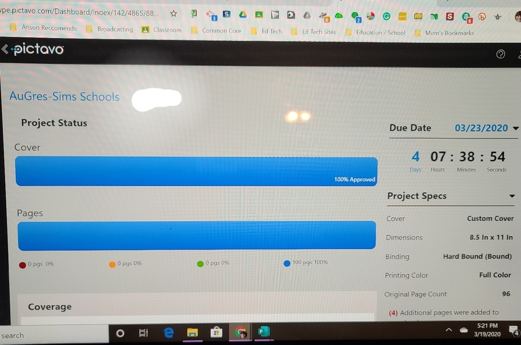 Just sent the 19-20 Yearbook to the printer.