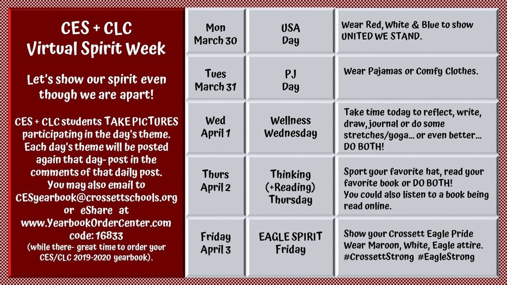 Virtual Spirit Week #1