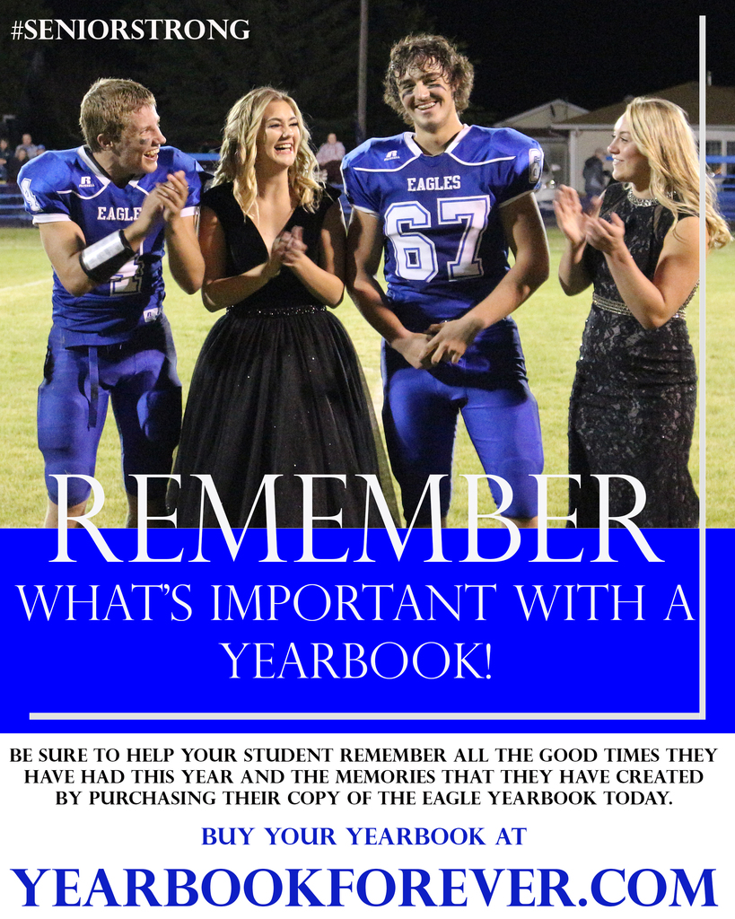 We have been shorted a few things this year, but don't let the memories be one! Final call for Yearbooks.