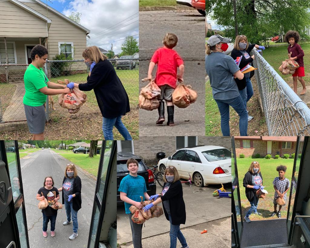 photos of meal distribution