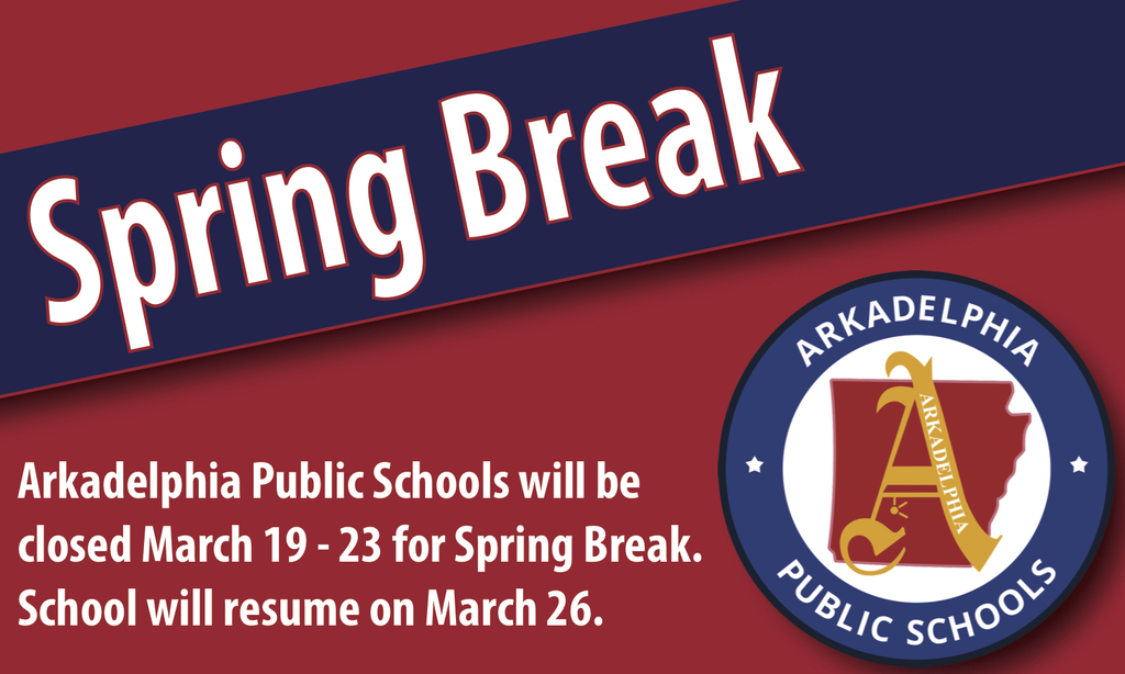 Spring Break flier- school will close March 19-23