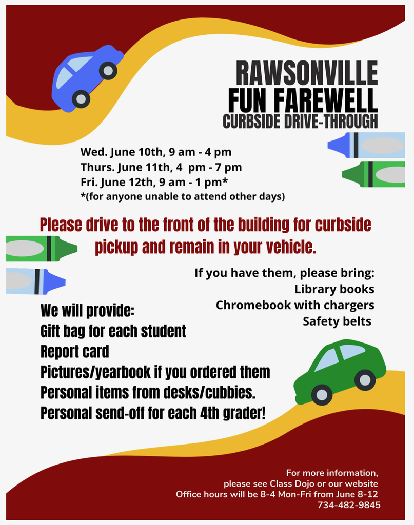 Any items not picked up after June 15th will be donated!