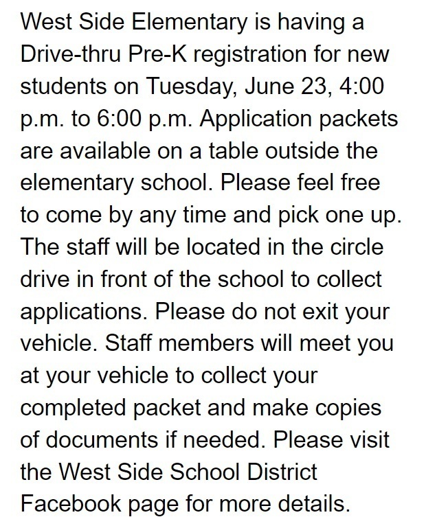 2020 Pre-K Registration
