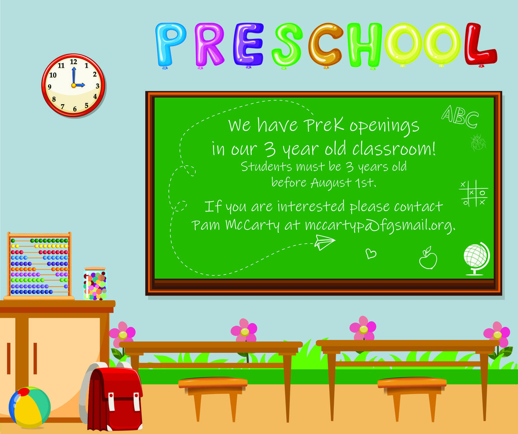 PreK Openings