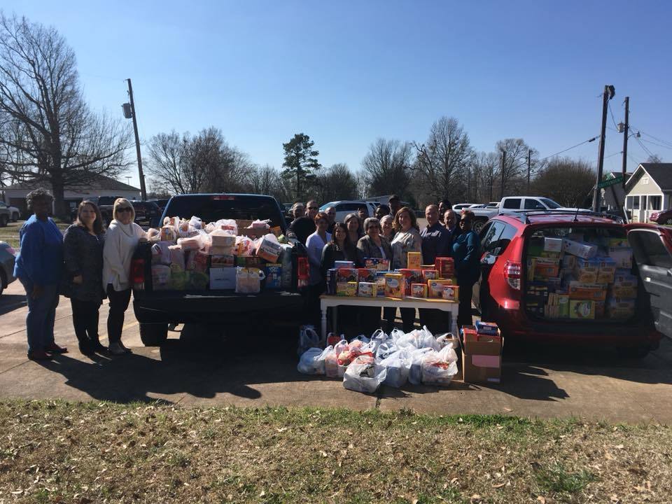 clark county employees with food drive items
