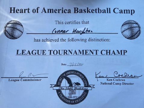 League Champion certificate
