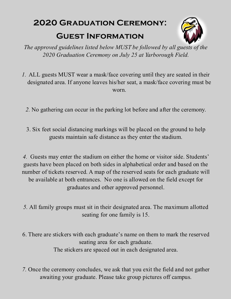 Graduation Guest Information