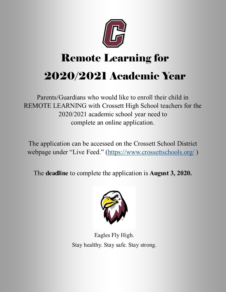 Remote Learning reminder