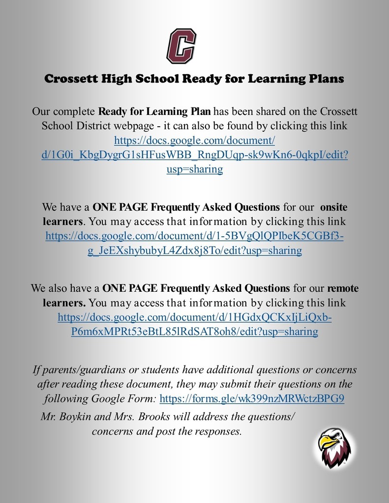 Ready to Learn Plans