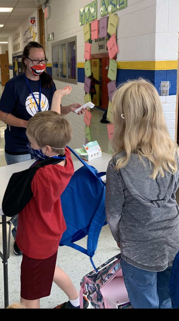 Ms. Tonia greeting students every morning with a smile.