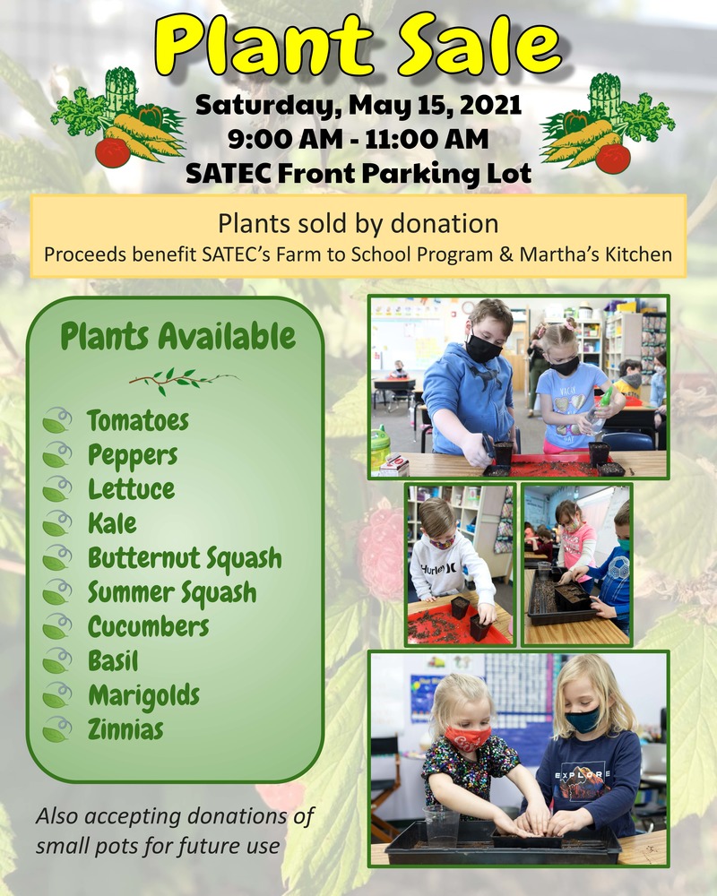 Plant Sale May 15th - Details in Flyer