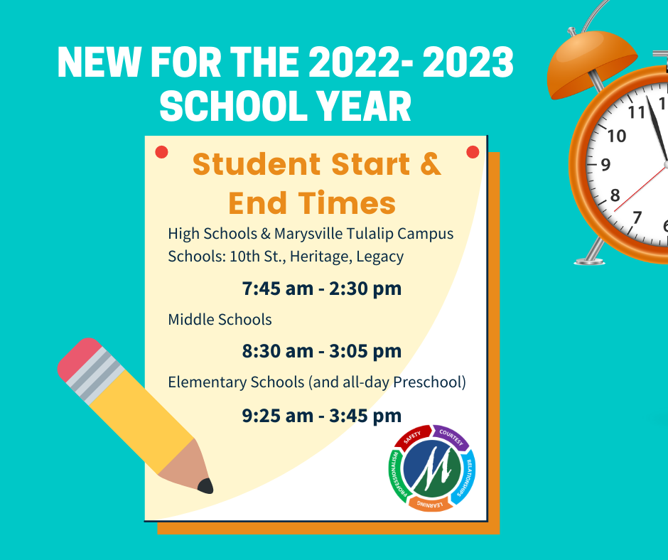 2022-2023 School Start and End Times | Heritage High School