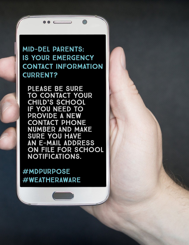 Parents: Please Make Your Emergency Contact Information Current