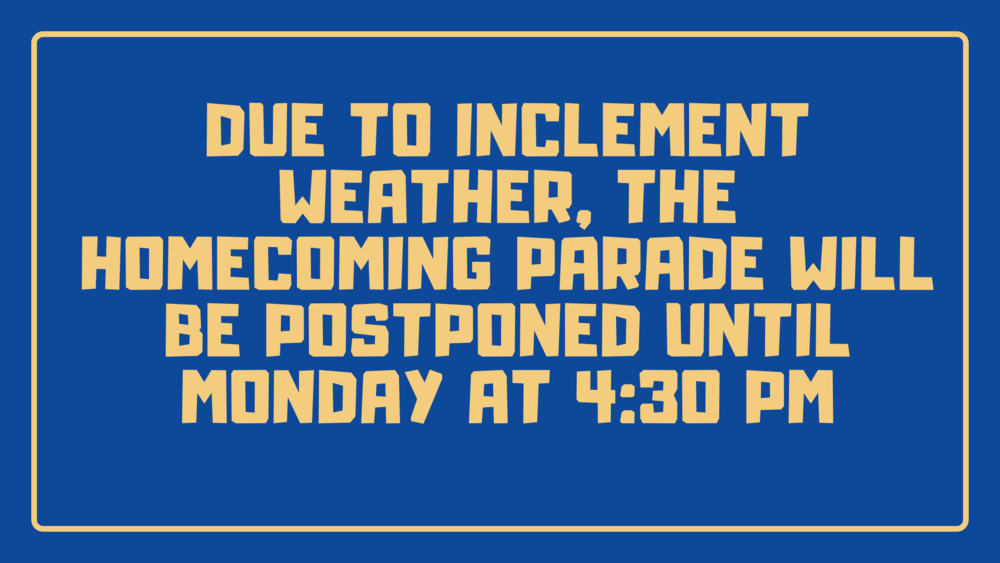 Homecoming Parade Rescheduled