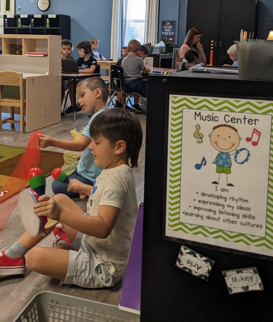 kids playing at the music center