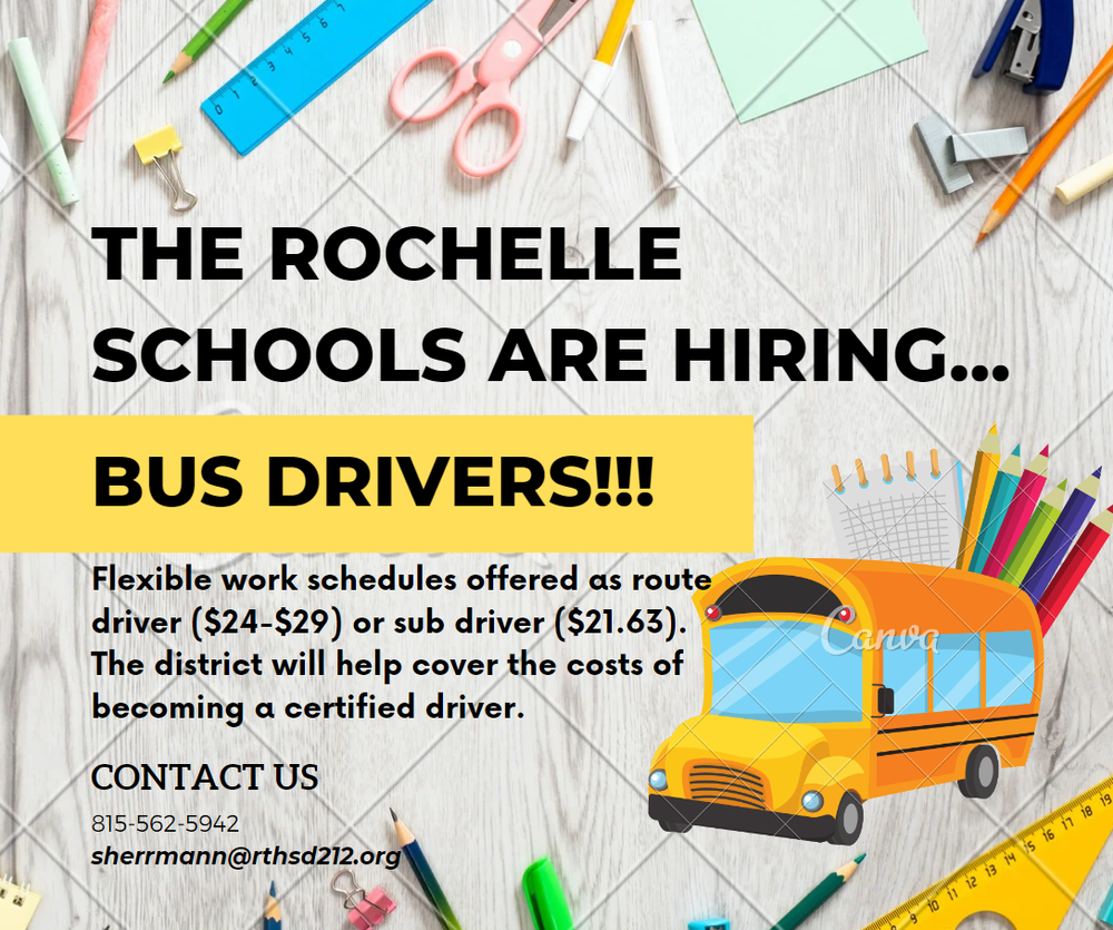 Rochelle Schools Now Hiring Bus Drivers