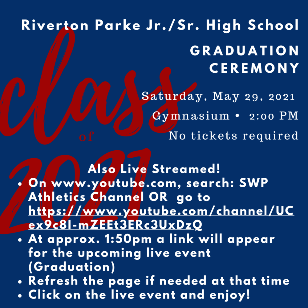 RPHS 2021 Graduation - Live Streamed!